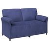 vidaXL Sofa pro dvě osoby Policov&aacute; modr&aacute; 158 x 83 x 95 cm Samet
