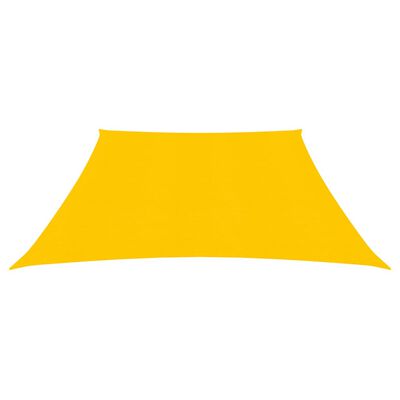 vidaXL Stínící plachta 160 g/m² žlutá 3/4 x 2 m HDPE