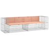 vidaXL Zahradn&iacute; lavice gabionov&yacute; design 244x71x65,5 cm masiv douglasky