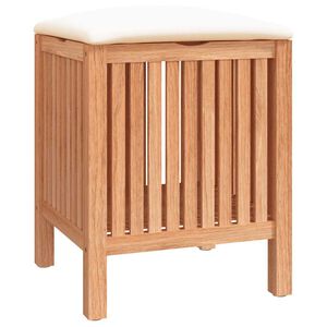 vidaXL Koupelnov&aacute; stolička 40,5 x 40 x 52 cm masivn&iacute; ořechov&eacute; dřevo