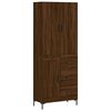 vidaXL Skř&iacute;ň highboard hněd&yacute; dub 69,5 x 34 x 180 cm kompozitn&iacute; dřevo