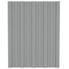 vidaXL Stře&scaron;n&iacute; panel 36 pcs &Scaron;ed&yacute; 60 x 45 cm Pozinkovan&aacute; ocel