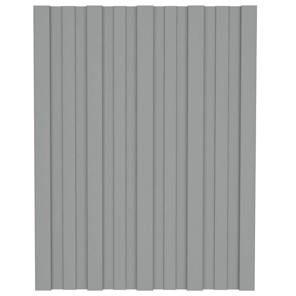 vidaXL Stře&scaron;n&iacute; panel 36 pcs &Scaron;ed&yacute; 60 x 45 cm Pozinkovan&aacute; ocel