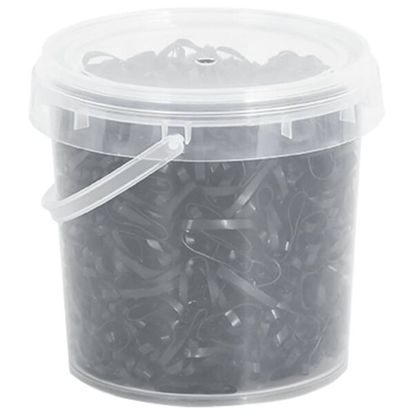 vidaXL Gumičky na hř&iacute;vu 1 500 ks čern&eacute; silikon