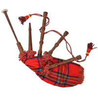 vidaXL Dětské skotské dudy horalské červený tartan Royal Steward