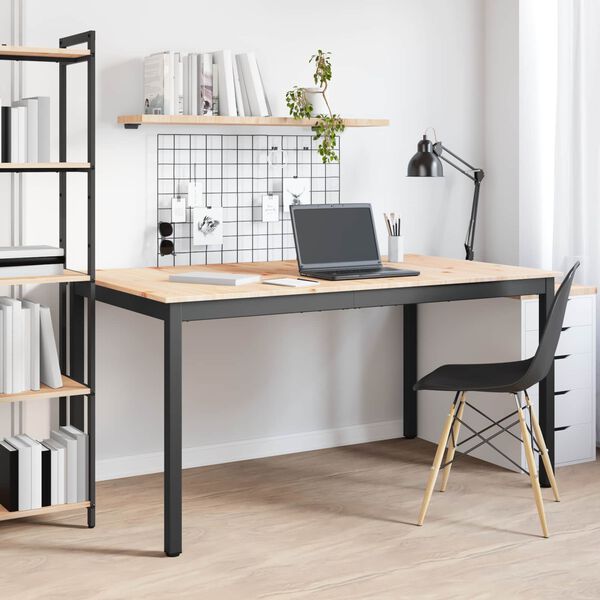 vidaXL J&iacute;deln&iacute; stůl Př&iacute;rodn&iacute; 150 x 90 x 75 cm Masivn&iacute; borov&eacute; dřevo