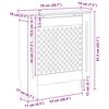 vidaXL Kryt na radi&aacute;tor MDF b&iacute;l&yacute; 78 cm