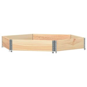 vidaXL Vyv&yacute;&scaron;en&yacute; z&aacute;hon &scaron;esti&uacute;heln&iacute;k 160 x 160 cm masivn&iacute; borov&eacute; dřevo