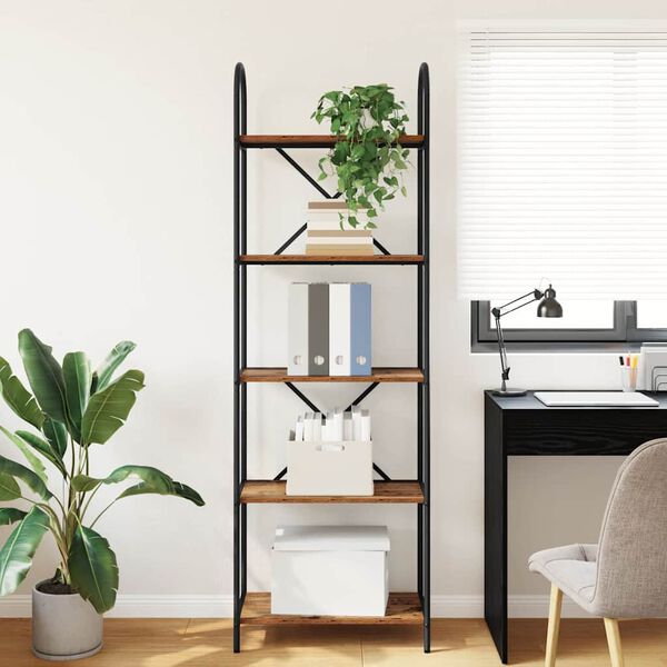 vidaXL Knihovna Star&eacute; dřevo 60 x 30 x 183 cm Kompozitn&iacute; dřevo