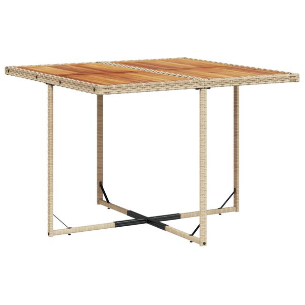 vidaXL 11d&iacute;ln&yacute; zahradn&iacute; j&iacute;deln&iacute; set s podu&scaron;kami b&eacute;žov&yacute; polyratan