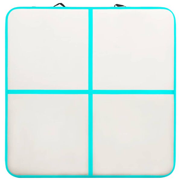 vidaXL Nafukovac&iacute; ž&iacute;něnka s pumpou 200 x 200 x 15 cm PVC zelen&aacute;