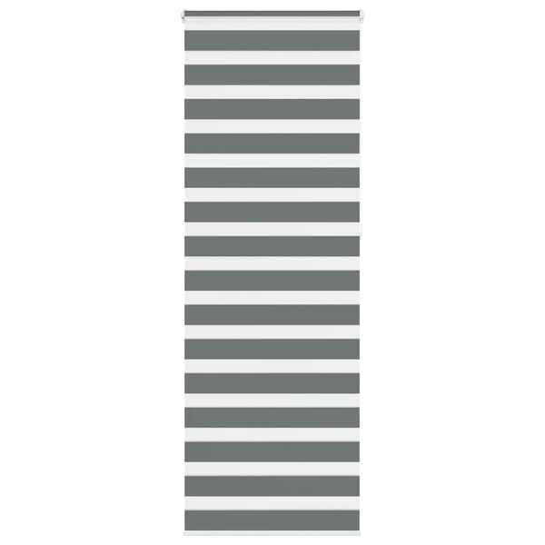 vidaXL Zebra roleta tmavě &scaron;ed&aacute; 80x230 cm &scaron;&iacute;řka l&aacute;tky 75,9 cm polyester