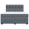 vidaXL Box spring postel s matrac&iacute; tmavě &scaron;ed&aacute; 180x200 cm samet