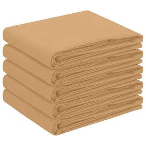 vidaXL Ubrousek na stůl 5 ks Čtvercov&yacute; B&eacute;žov&aacute; 90 x 90 cm Polyester