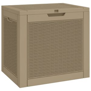 vidaXL Zahradn&iacute; &uacute;ložn&yacute; box světle hněd&yacute; 55,5 x 43 x 53 cm polypropylen
