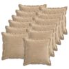 vidaXL Povlak na pol&scaron;t&aacute;ř 12 ks HOUTEN Taupe 40 x 40 cm