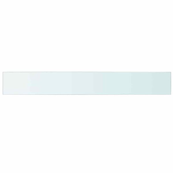 vidaXL Policov&eacute; desky 2 ks sklo čir&eacute; 110 x 15 cm