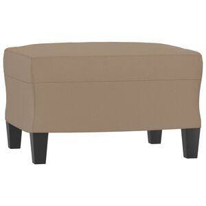 vidaXL Podnožka cappuccino 60 x 50 x 41 cm uměl&aacute; kůže