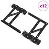 vidaXL Mechanismus zved&aacute;n&iacute; postele 12 ks Čern&aacute; 340 x 95 x 40 mm Železo