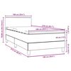vidaXL Box spring postel s matrac&iacute; světle &scaron;ed&aacute; 100x210 cm samet