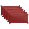 vidaXL Povlak na pol&scaron;t&aacute;ř 6 ks HOUTEN V&iacute;no Červen&eacute; 40 x 70 cm Polyester