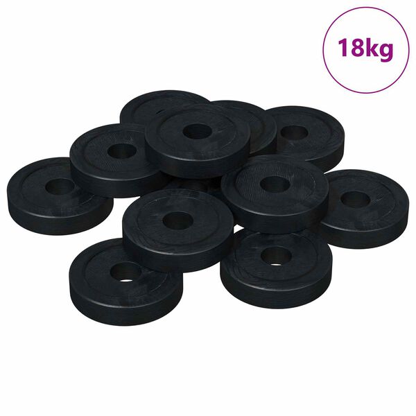 vidaXL vhodn&eacute; pro ploch&eacute; podložky 36000 pcs Čern&aacute; &empty;15 x 3 mm
