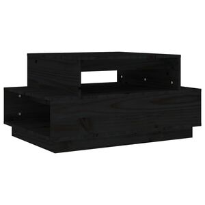 vidaXL Konferenčn&iacute; stolek čern&yacute; 80x55x40,5 cm masivn&iacute; borov&eacute; dřevo