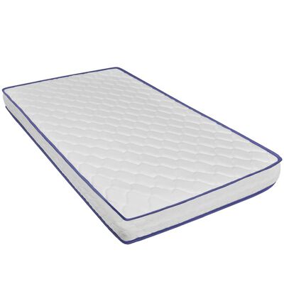 vidaXL Postel s matrací z paměťové pěny šedá umělá kůže 160 x 200 cm