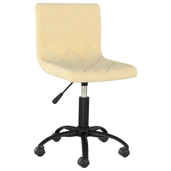 vidaXL Otočn&eacute; j&iacute;deln&iacute; židle 2 ks kr&eacute;mov&eacute; samet