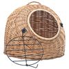 vidaXL Přepravka pro kočku 60 x 45 x 45 cm př&iacute;rodn&iacute; vrba