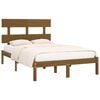 vidaXL Rám postele medově hnědý masivní dřevo 200 x 200 cm