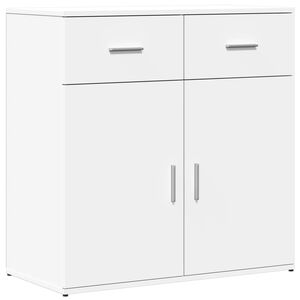 vidaXL Př&iacute;born&iacute;k b&iacute;l&yacute; 79 x 38 x 80 cm kompozitn&iacute; dřevo