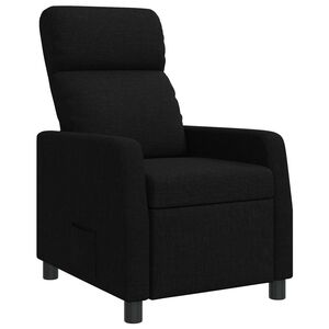 vidaXL Křeslo s funkc&iacute; ležen&iacute; Čern&aacute; Textil
