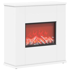 vidaXL Elektrick&yacute; krb B&iacute;l&aacute; 47 x 18 x 48 cm Kompozitn&iacute; dřevo