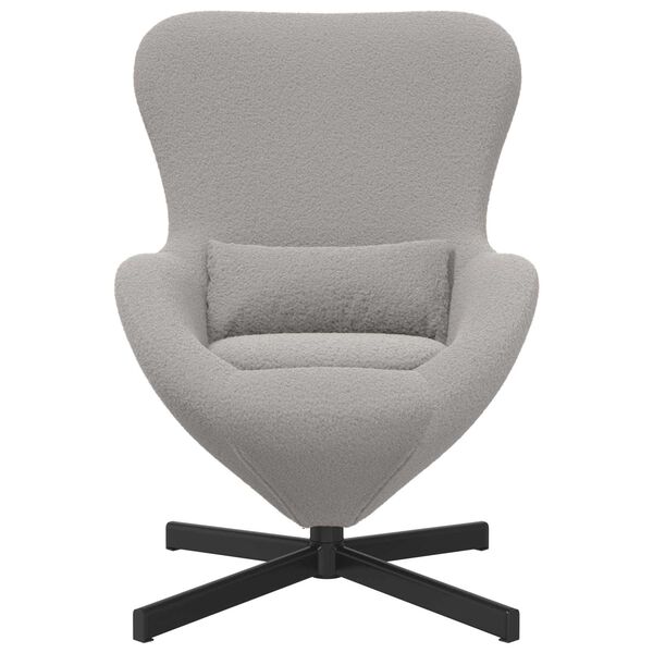 vidaXL Vaj&iacute;čkov&eacute; křeslo Světle &scaron;ed&aacute; 63 x 73 x 90 cm textil