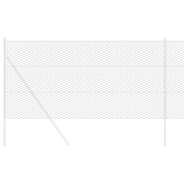 vidaXL Hexagonální oplocení Šedá 1,4 x 100 m PVC