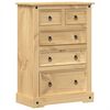 vidaXL Komoda Corona 80 x 43 x 114 cm masivn&iacute; borov&eacute; dřevo