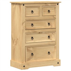 vidaXL Komoda Corona 80 x 43 x 114 cm masivn&iacute; borov&eacute; dřevo