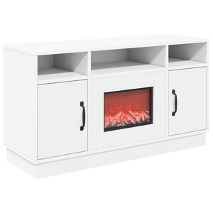 vidaXL Elektrick&yacute; krb B&iacute;l&aacute; 100 x 33 x 55 cm Kompozitn&iacute; dřevo