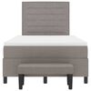 vidaXL Postel s boxspringem s matrac&iacute; s čelo Taupe 120 x 190 cm textil
