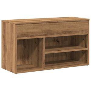 vidaXL Lavice s botn&iacute;kem dub artisan 80 x 30 x 45 cm kompozitn&iacute; dřevo