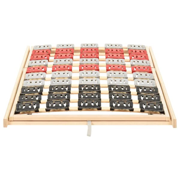 vidaXL Rošt postele s 12 lamelami polohovací čelo a nohy 100 x 200 cm