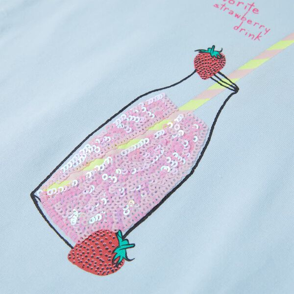 Dětsk&eacute; tričko bledě modr&eacute; 140