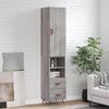 vidaXL Skř&iacute;ň highboard &scaron;ed&aacute; sonoma 34,5 x 34 x 180 cm kompozitn&iacute; dřevo