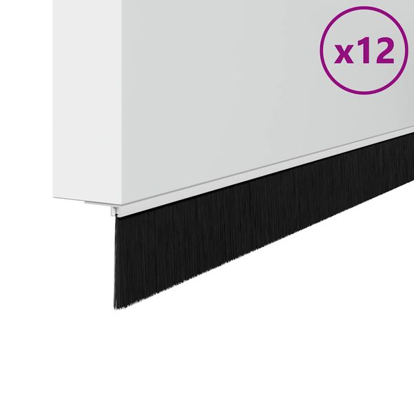 vidaXL &Scaron;roubovac&iacute; těsněn&iacute; dveřn&iacute;ho kart&aacute;če 12 pcs B&iacute;l&aacute; 100 cm