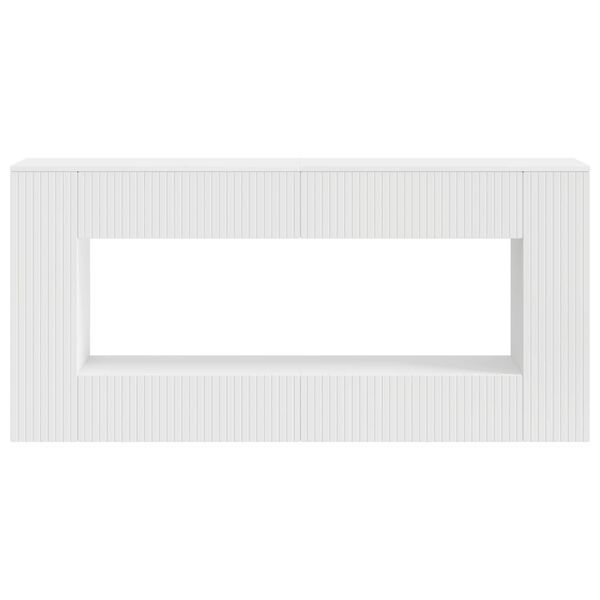 vidaXL Konzolov&yacute; stolek B&iacute;l&yacute; 155 x 29 x 74 cm Dřevěn&yacute; materi&aacute;l