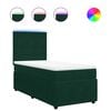 vidaXL Box spring postel s matrac&iacute; tmavě zelen&aacute; 80 x 200 cm samet