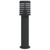 vidaXL Venkovn&iacute; stojac&iacute; lampa čern&aacute; 60 cm nerezov&aacute; ocel