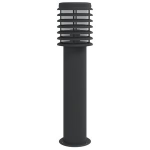 vidaXL Venkovn&iacute; stojac&iacute; lampa čern&aacute; 60 cm nerezov&aacute; ocel