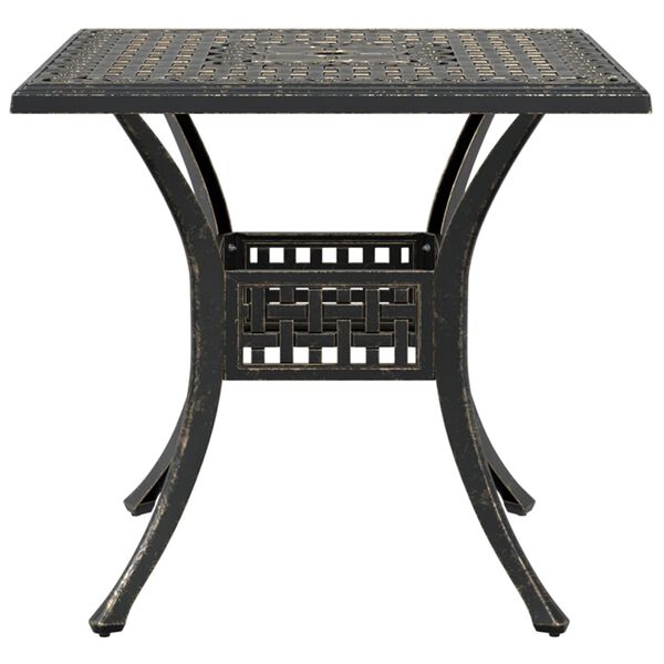 vidaXL 3dílný bistro set bronzový litý hliník